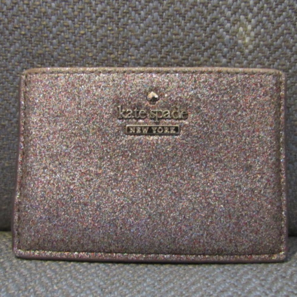 kate spade glitter card holder